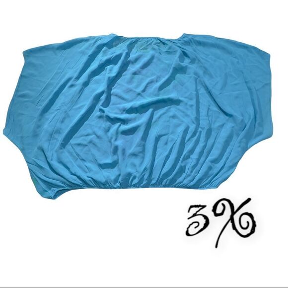 Women's Ashley J Multi-Color SS Top with sheer Embellished Floral Plus Size 3X - Picture 2 of 7